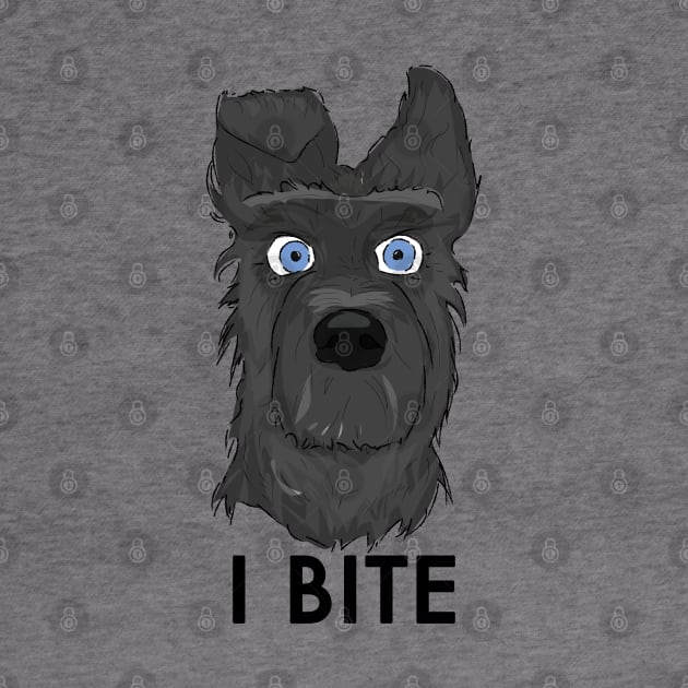 I Bite (Chief in Isle of Dogs) by Kinowheel